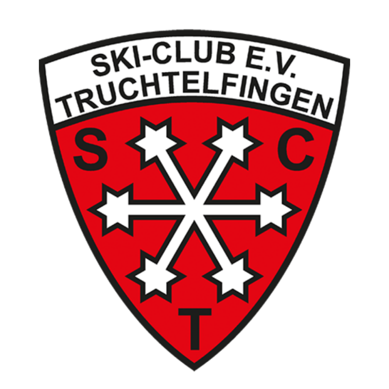 Logo Wappen des Ski-Club Truchtelfingen e.V. mit Schneestern und Skiern.